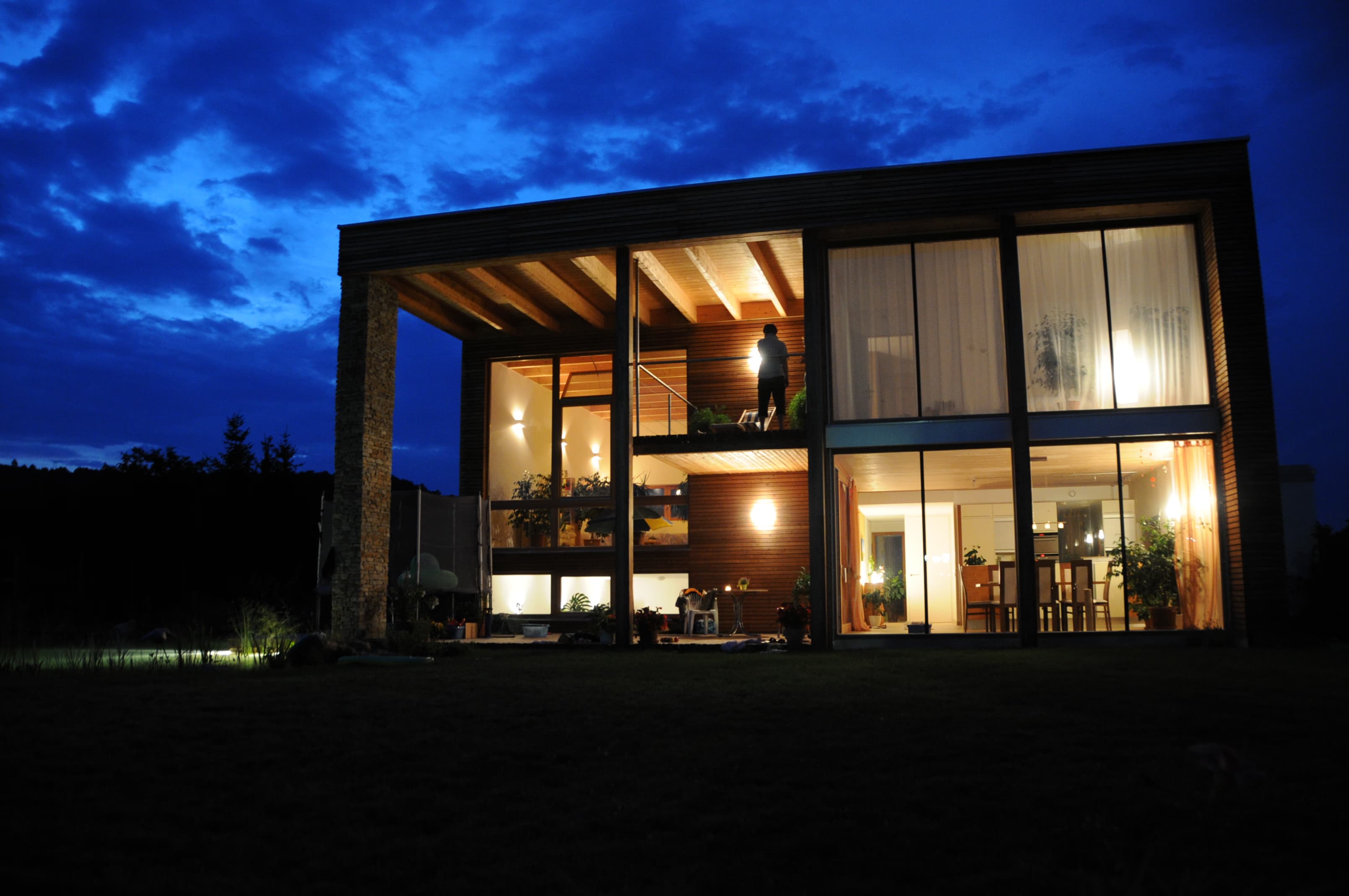 Neubau 3561 Zöbing, Holzbau mit Speicherkern