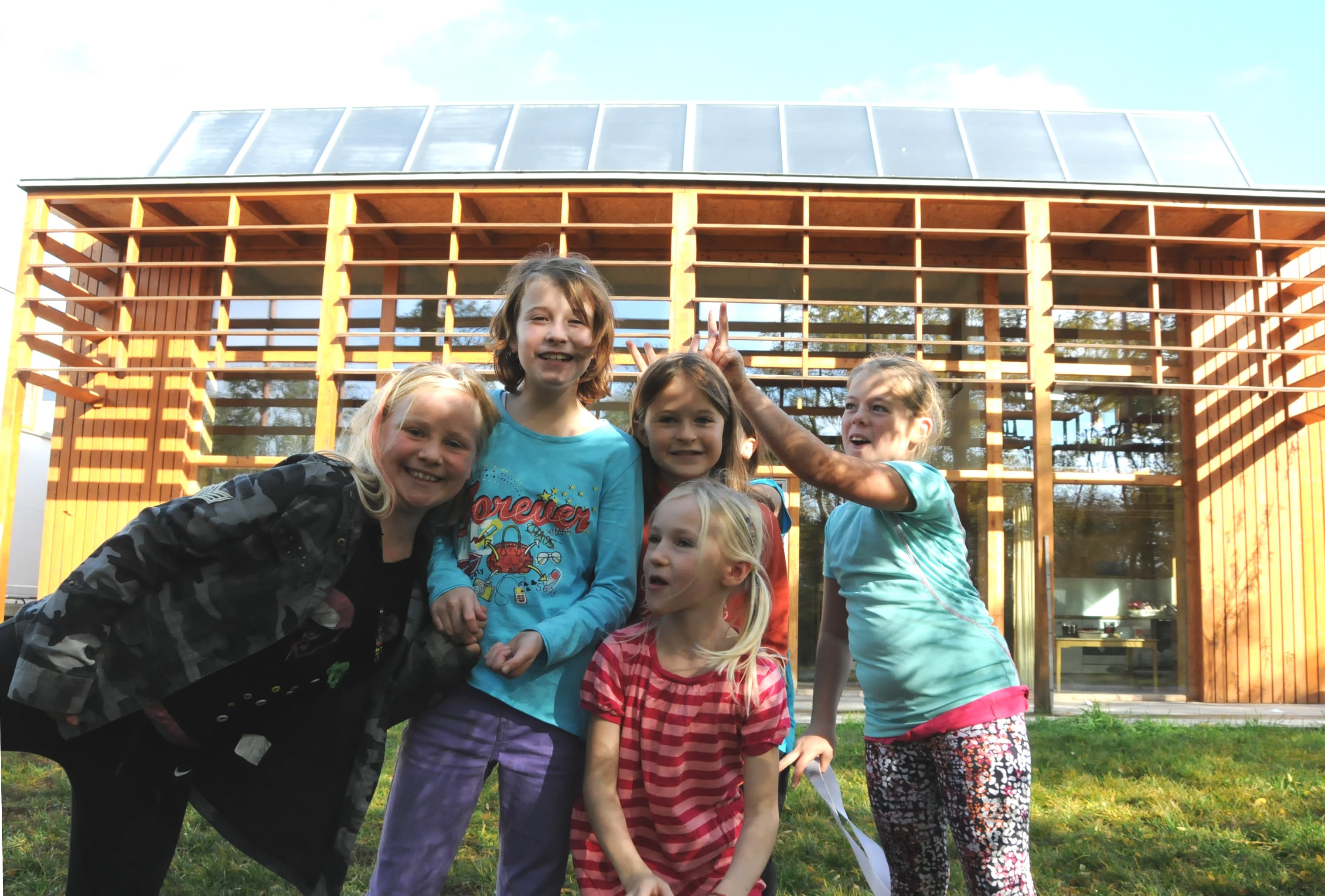 Montessoricampus 2293 Marchegg, thermosolare Bauteilaktivierung, Holzbaupreis NÖ Nominierung